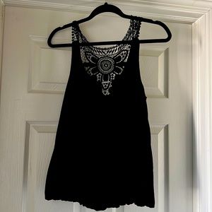 Women’s black tank top